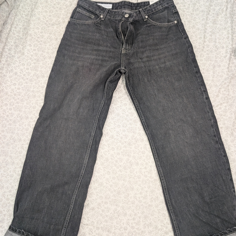 Zara Gray Straight Leg Pants